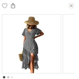 Elegant Black and White Women's Dress